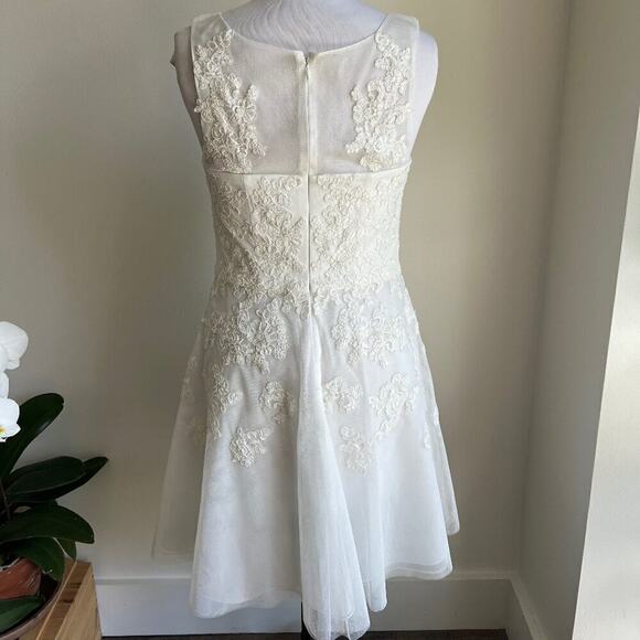 WEDDING DRESS DECODE 1.8 BY DAVID'S BRIDAL SWEETHEART SIZE 2 - Picture 3 of 6
